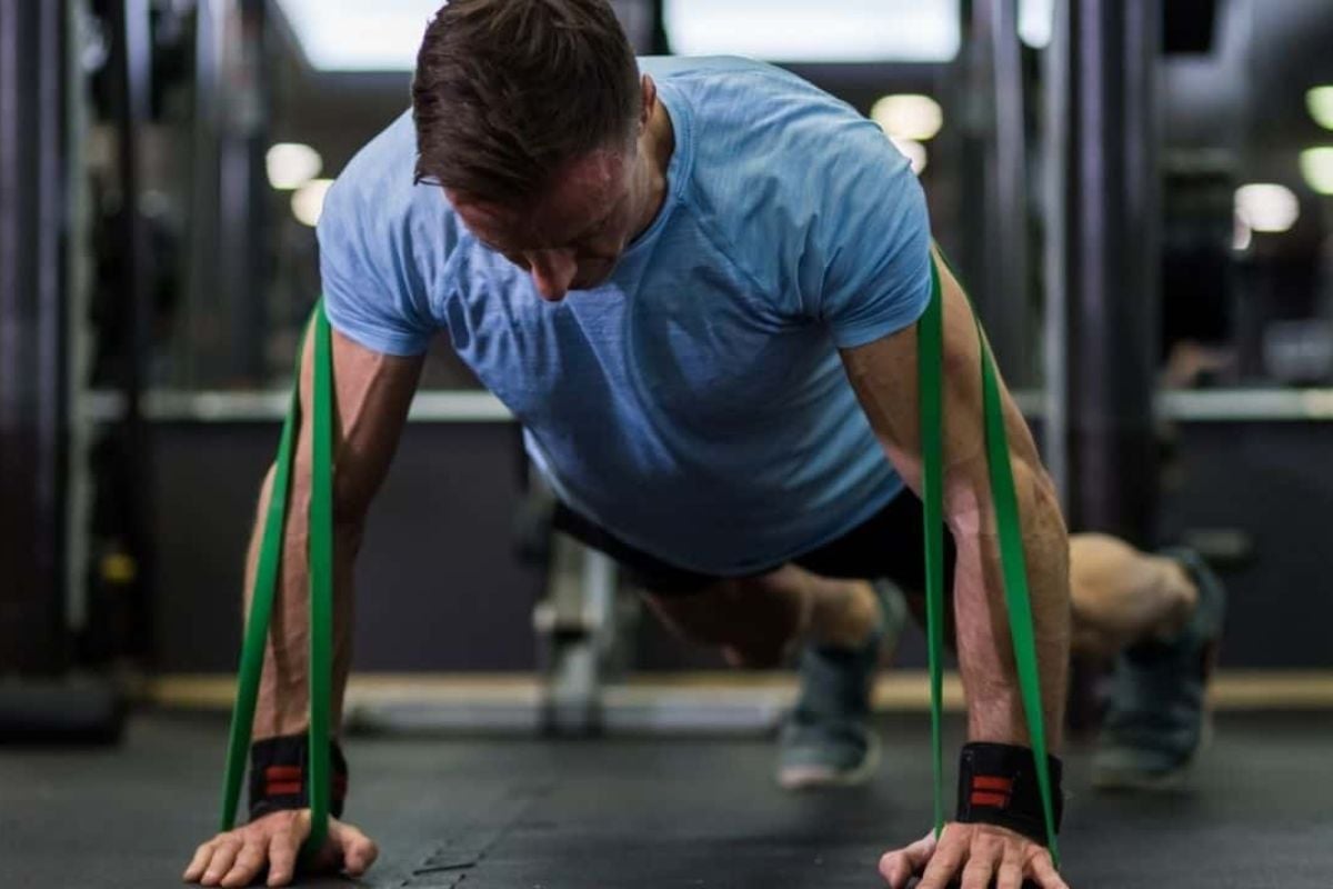 Arm and Chest Workout with Resistance Bands