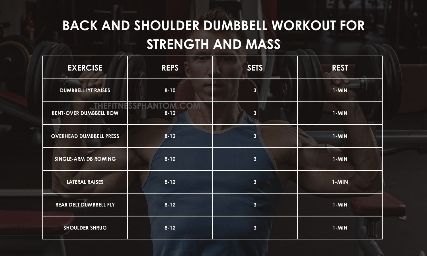 Back and Shoulder Workout with Dumbbells
