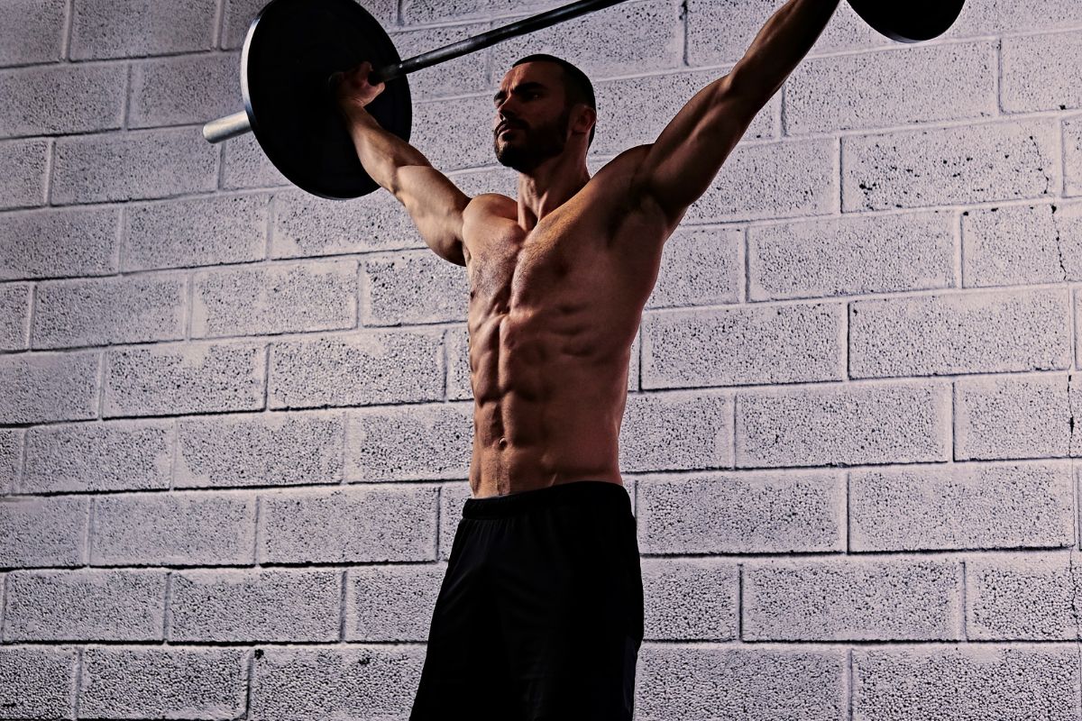 Barbell core workout