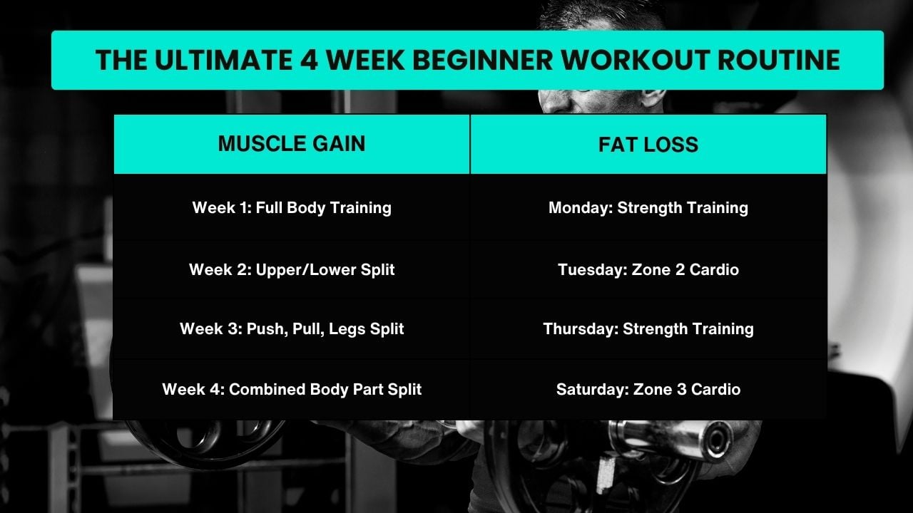 Beginner gym workout Plan for weight and muscle gain.