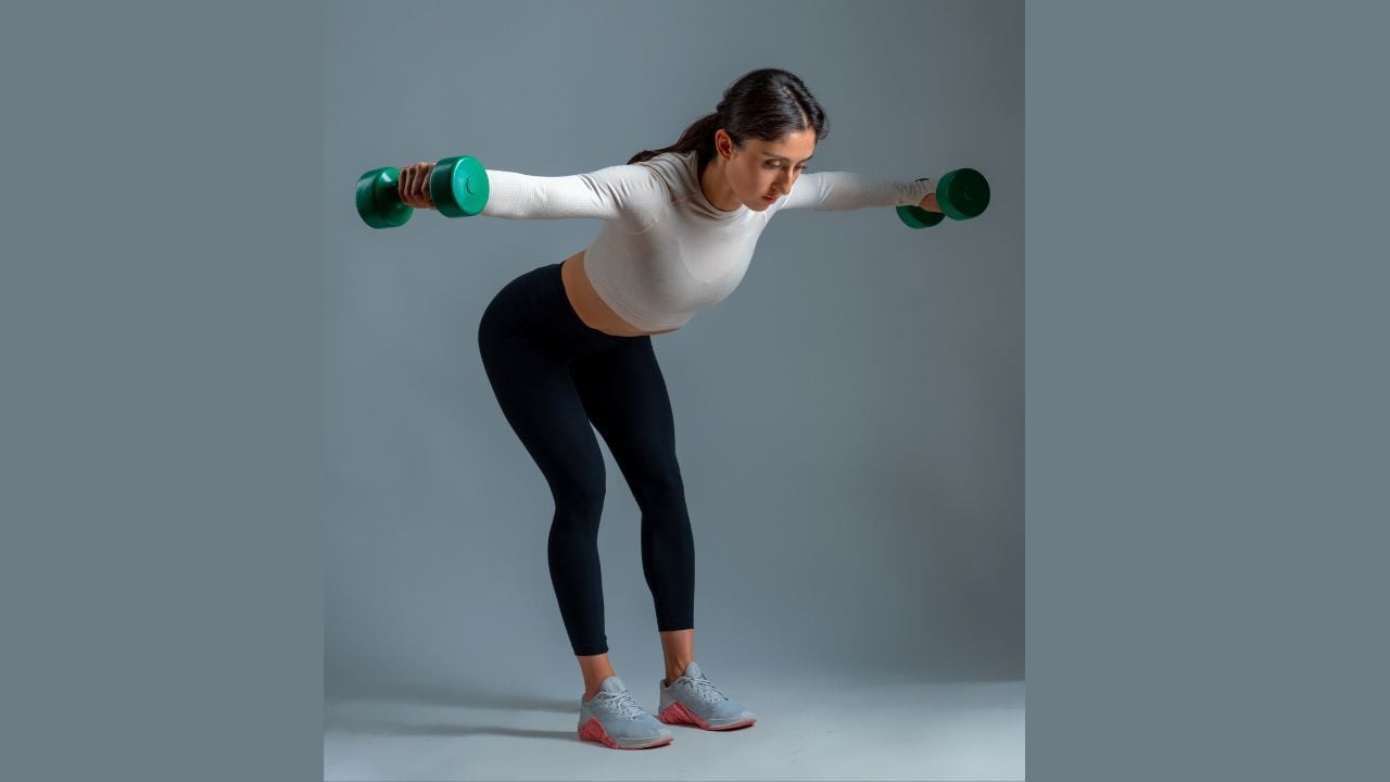 Bent Over Rear Delt Dumbbell Raises