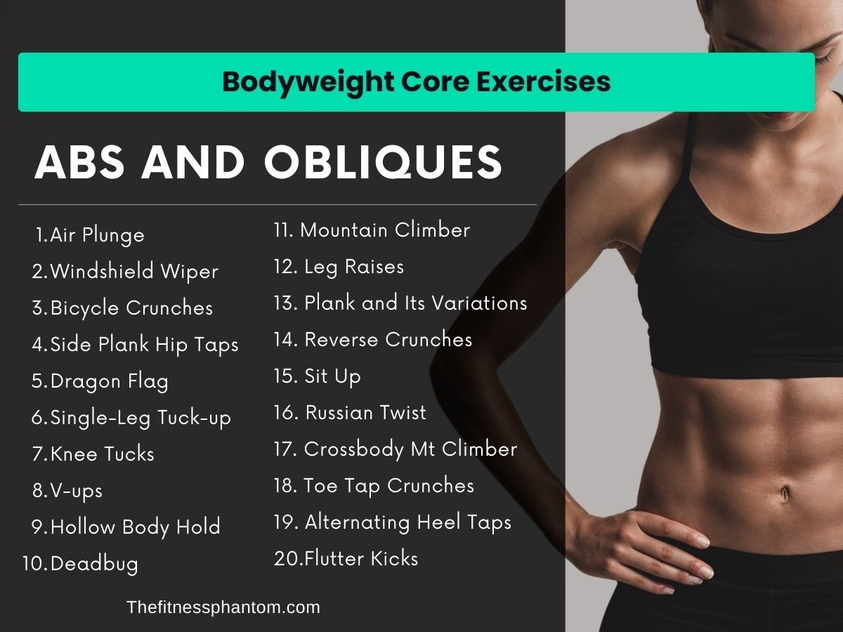 Bodyweight Core Exercises