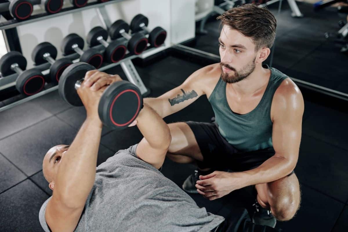 One dumbbell workout for chest