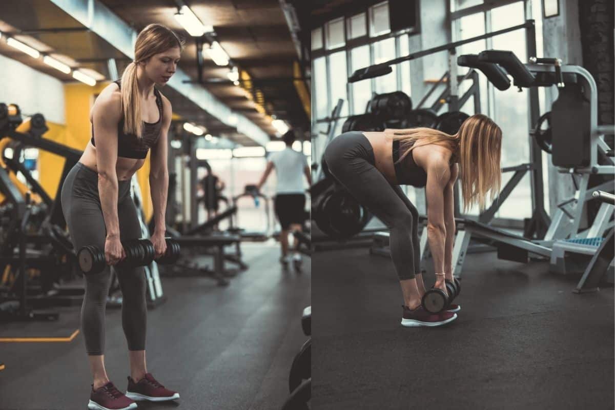 Back and Bicep Dumbbell Workout: 14 Best Exercises & Routine Dumbbell Deadlift for Back