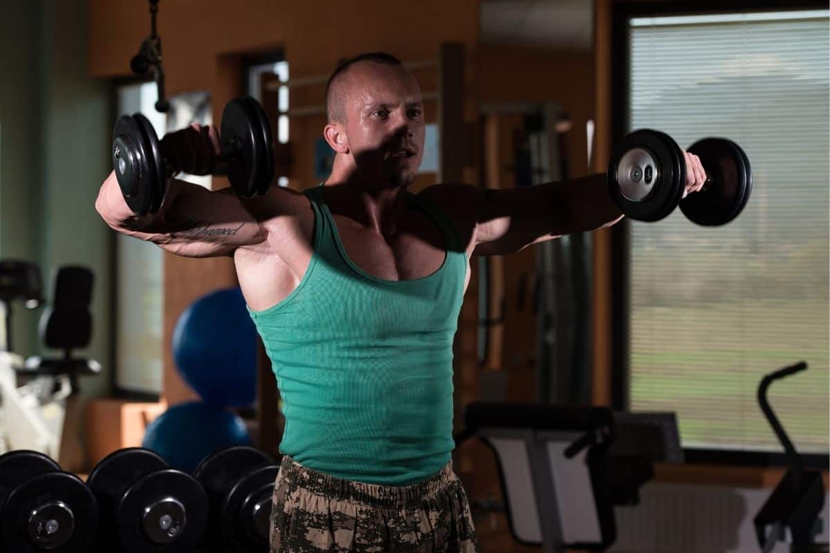 Dumbbell Bent-arm Side Delt Raises
