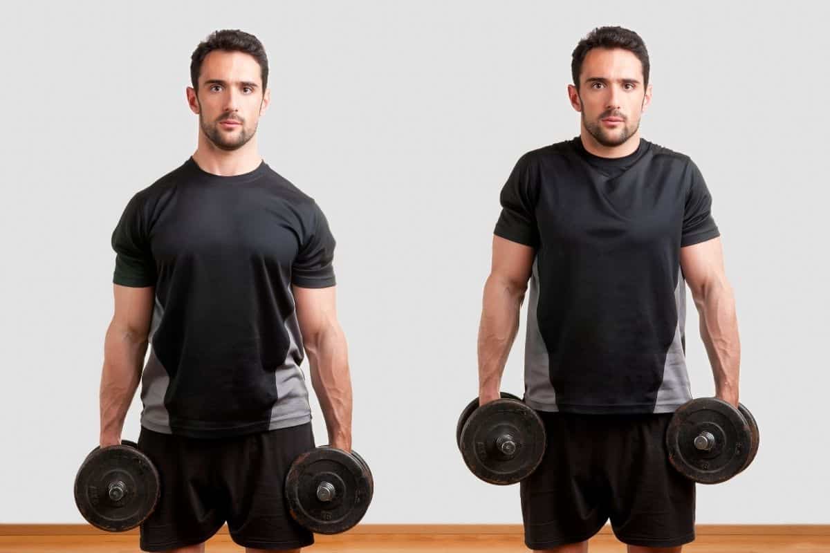 26 Best Standing Dumbbell Exercises to Build Muscle back and shoulder workout with dumbbells
