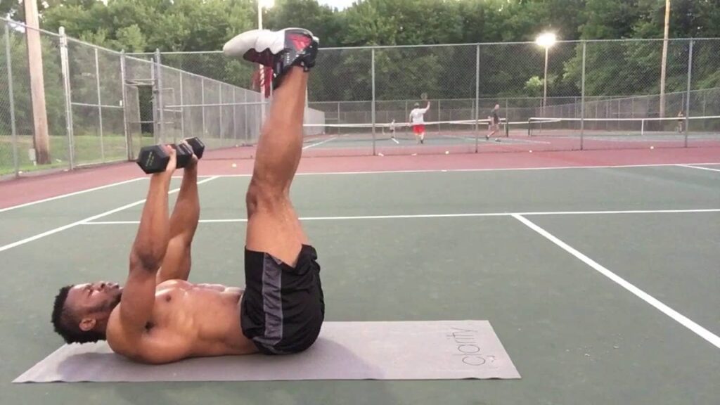 Ab workout with weights