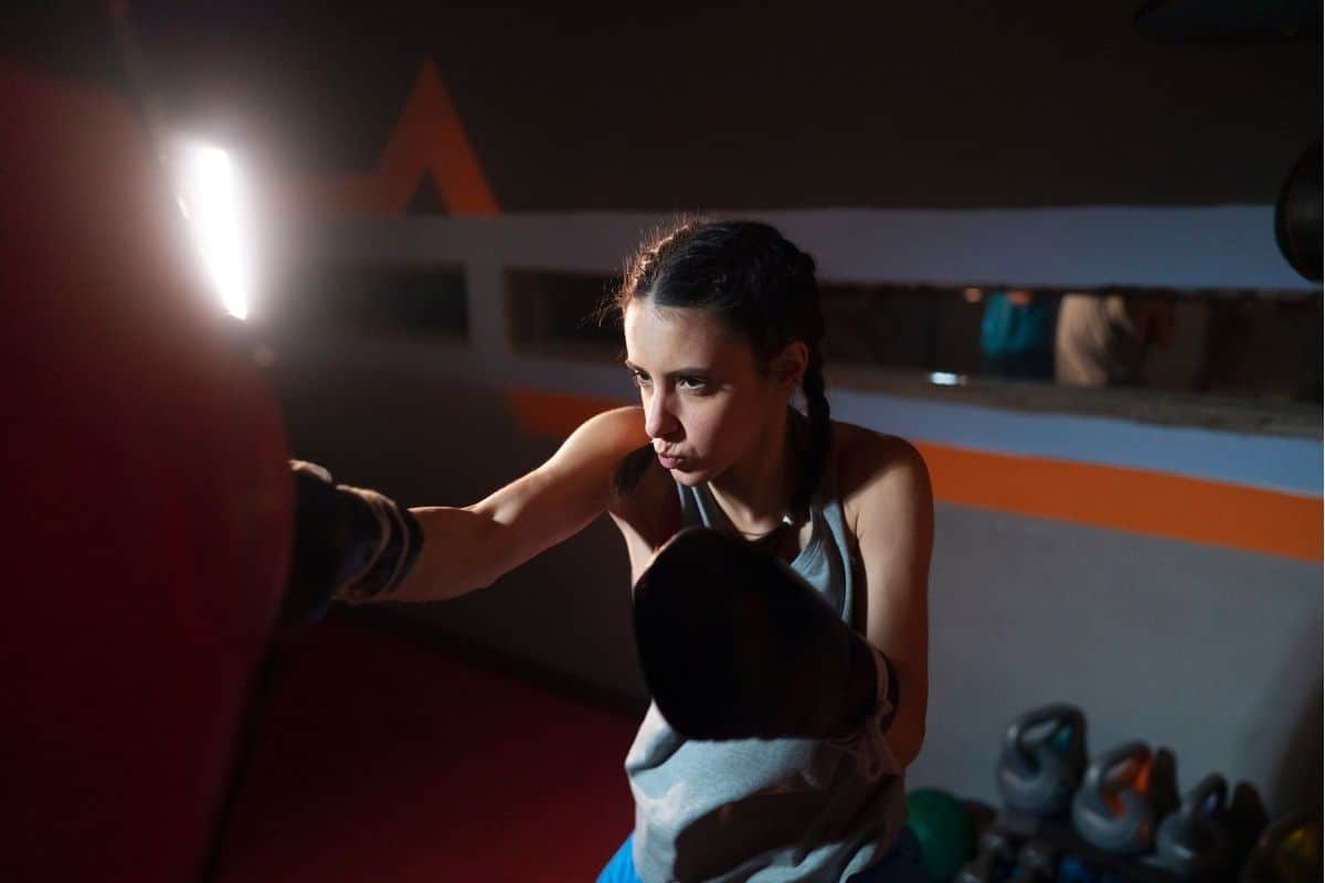 HIIT Punching Bag Gym Exercise