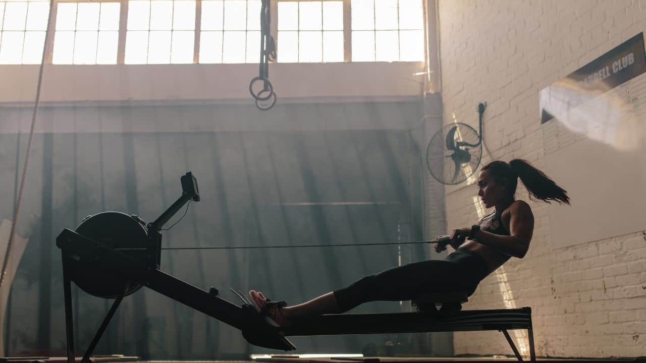 HIIT rowing machine workout