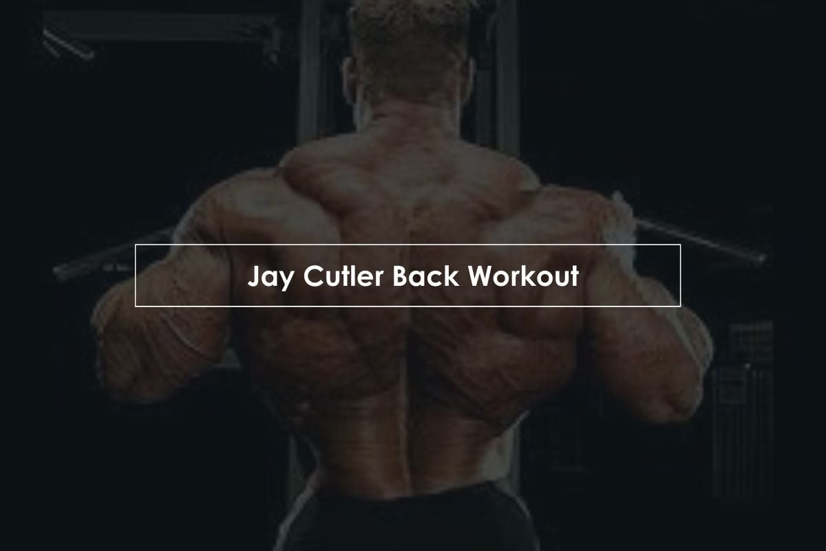 Jay Cutler back workout program 