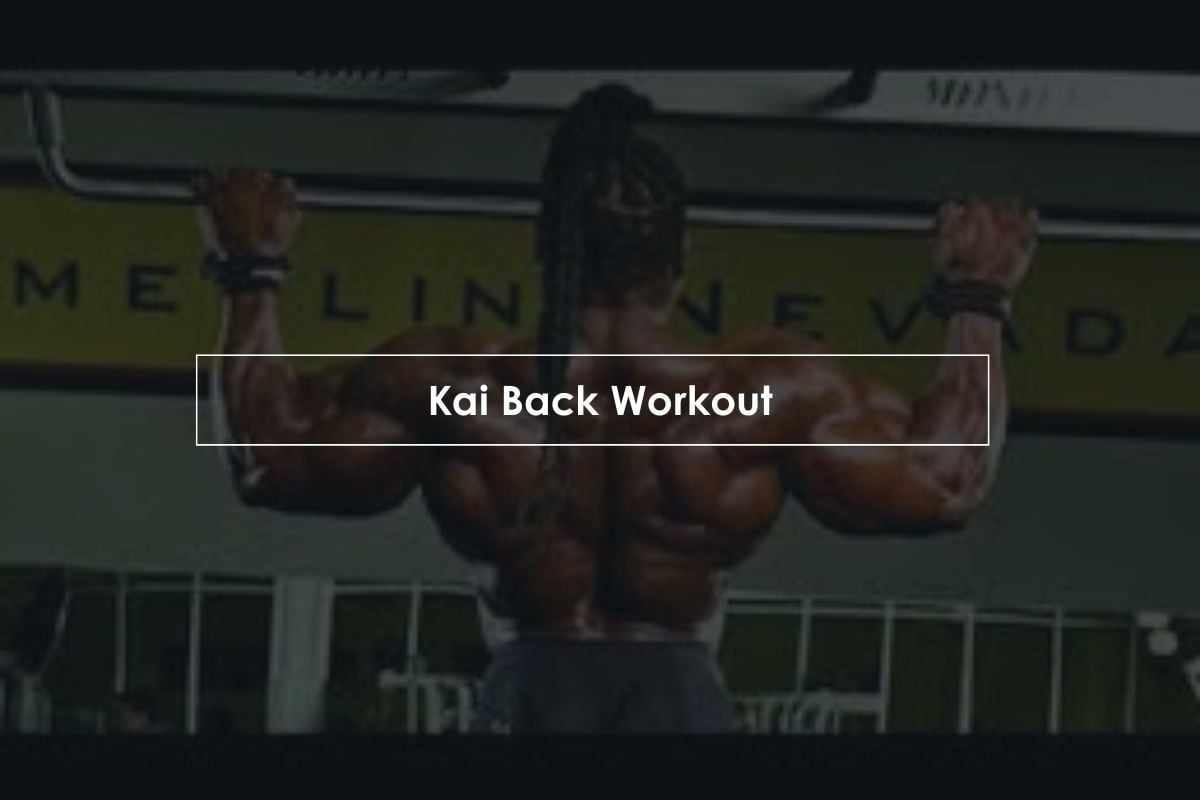 Kai Greene Back Workout Training