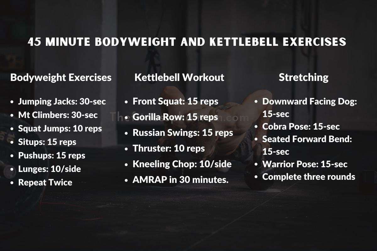 Weekly Kettlebell and Bodyweight Program with PDF Kettlebell and Bodyweight Program