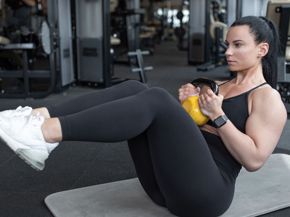 Kettlebell Crunches