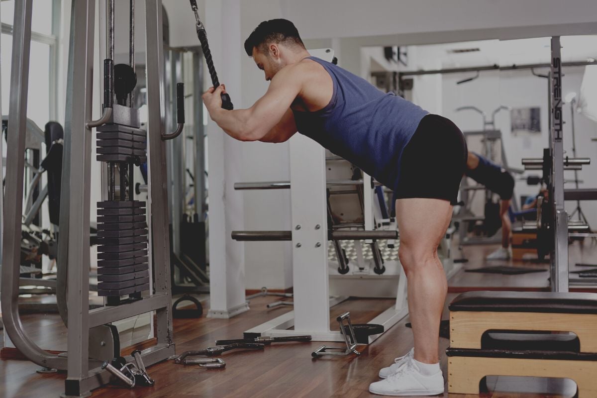 Lat exercises with cables