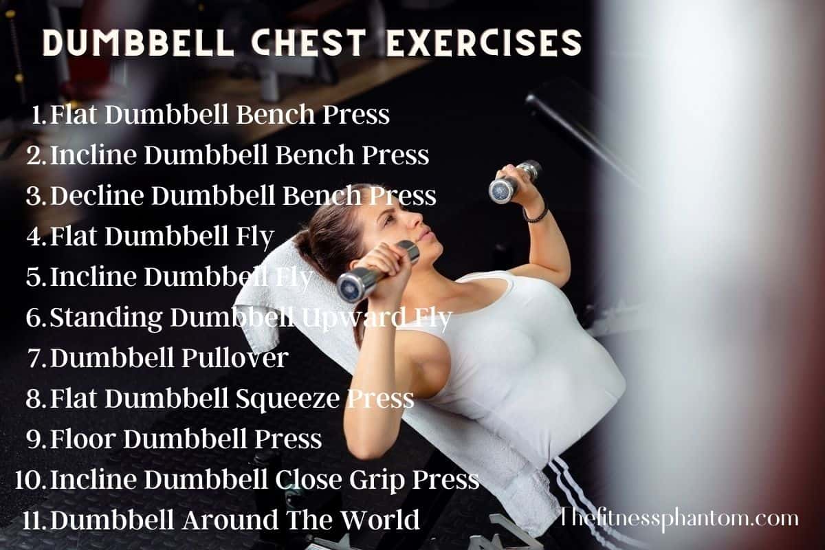 Dumbbell Exercises List for Chest
