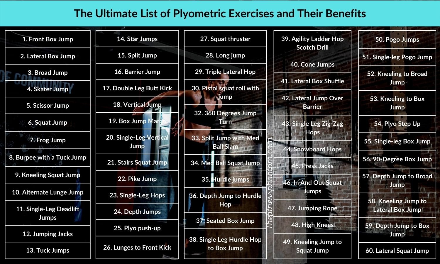 List of Plyometric Exercises