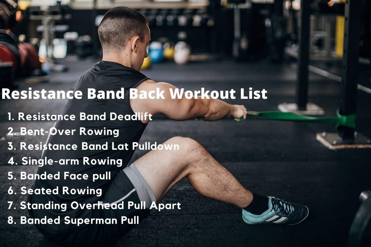 Full List of Resistance Band Exercises by Muscle Group w/ PDF List of Resistance Band Exercises for Back