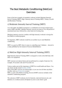 Metabolic Conditioning MetCon Workouts PDF 1 pdf