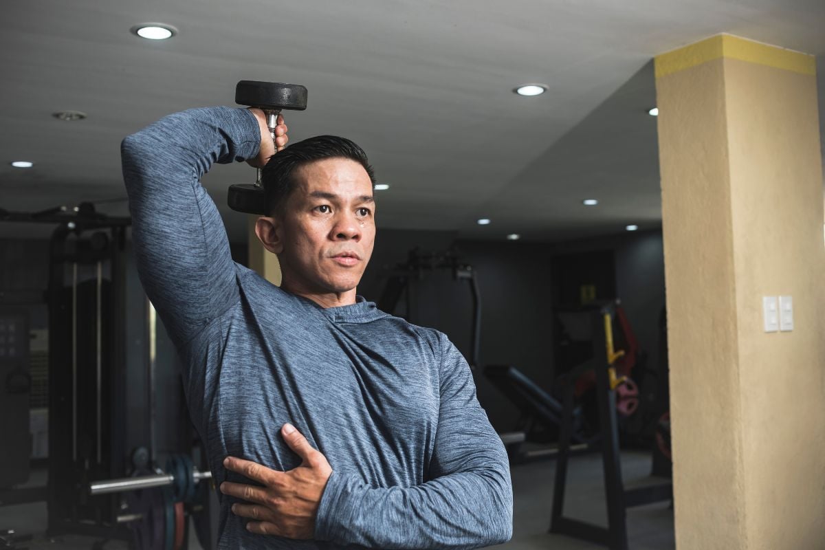 dumbbell exercises with bench