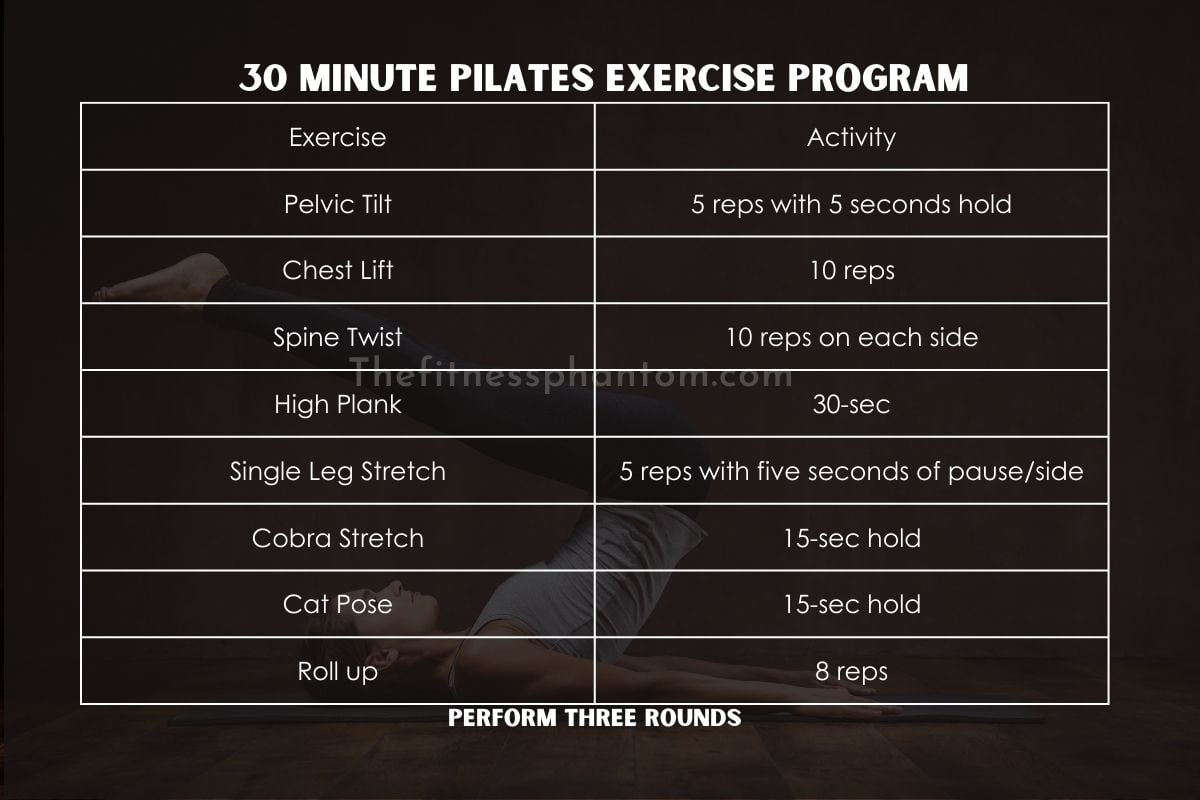12 Week Pilates Exercise Program