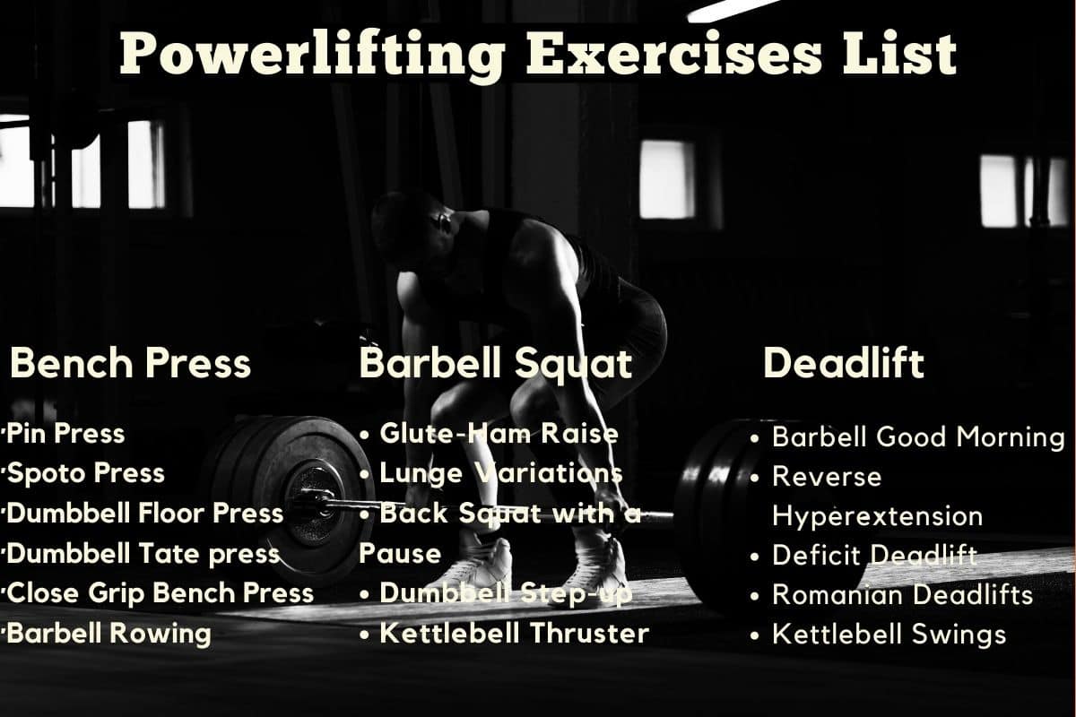 Powerlifting Exercises List