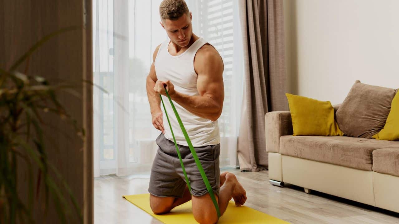 resistance band bicep exercises