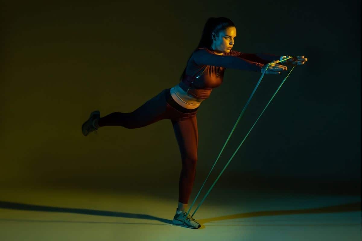 Hamstring resistance band exercises