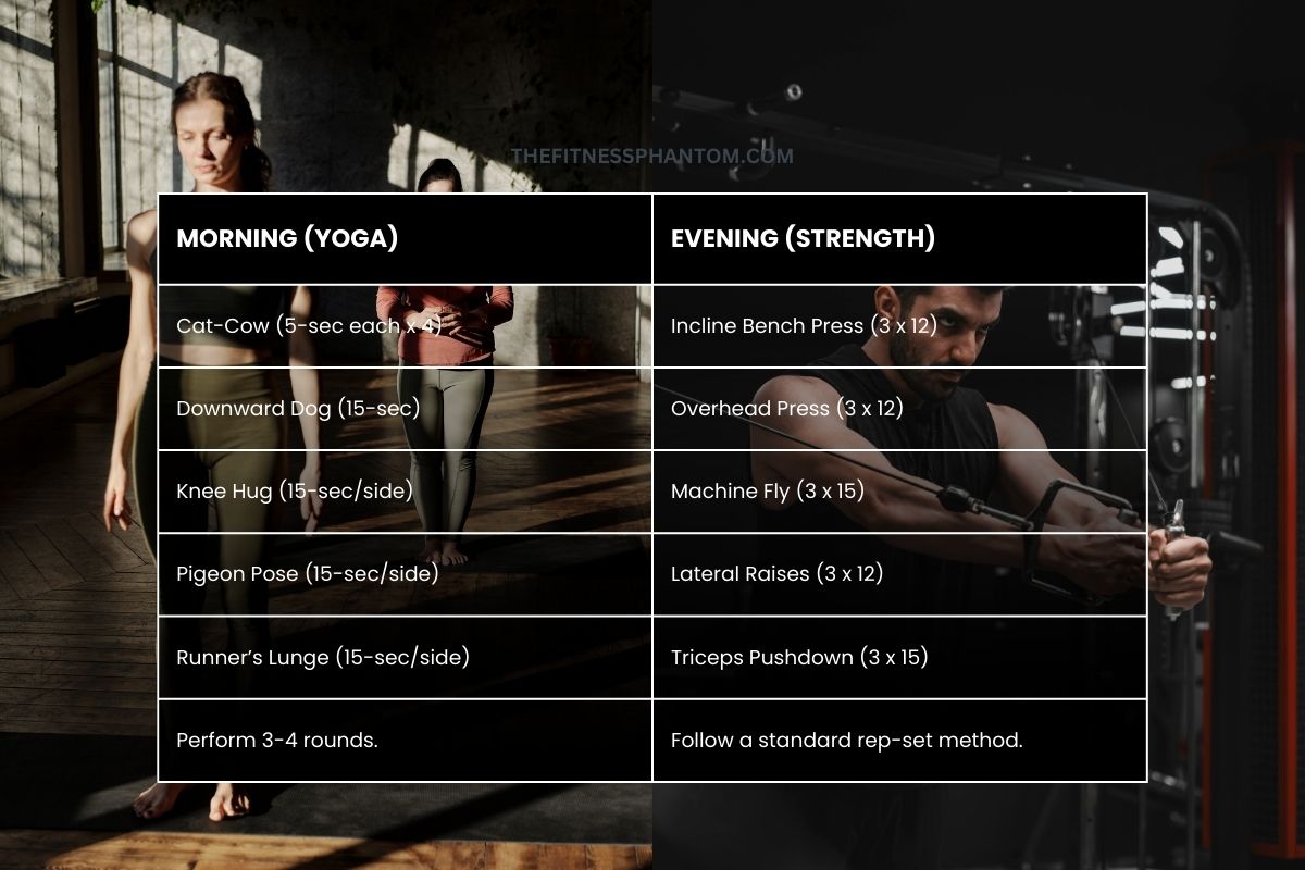 Yoga and Weight Training: 6-Day Split to Get Strong & Flexible Strength Training and Yoga on The Same Day