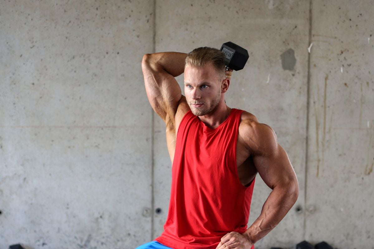 26 Best Standing Dumbbell Exercises to Build Muscle Unilateral Tricep Extension