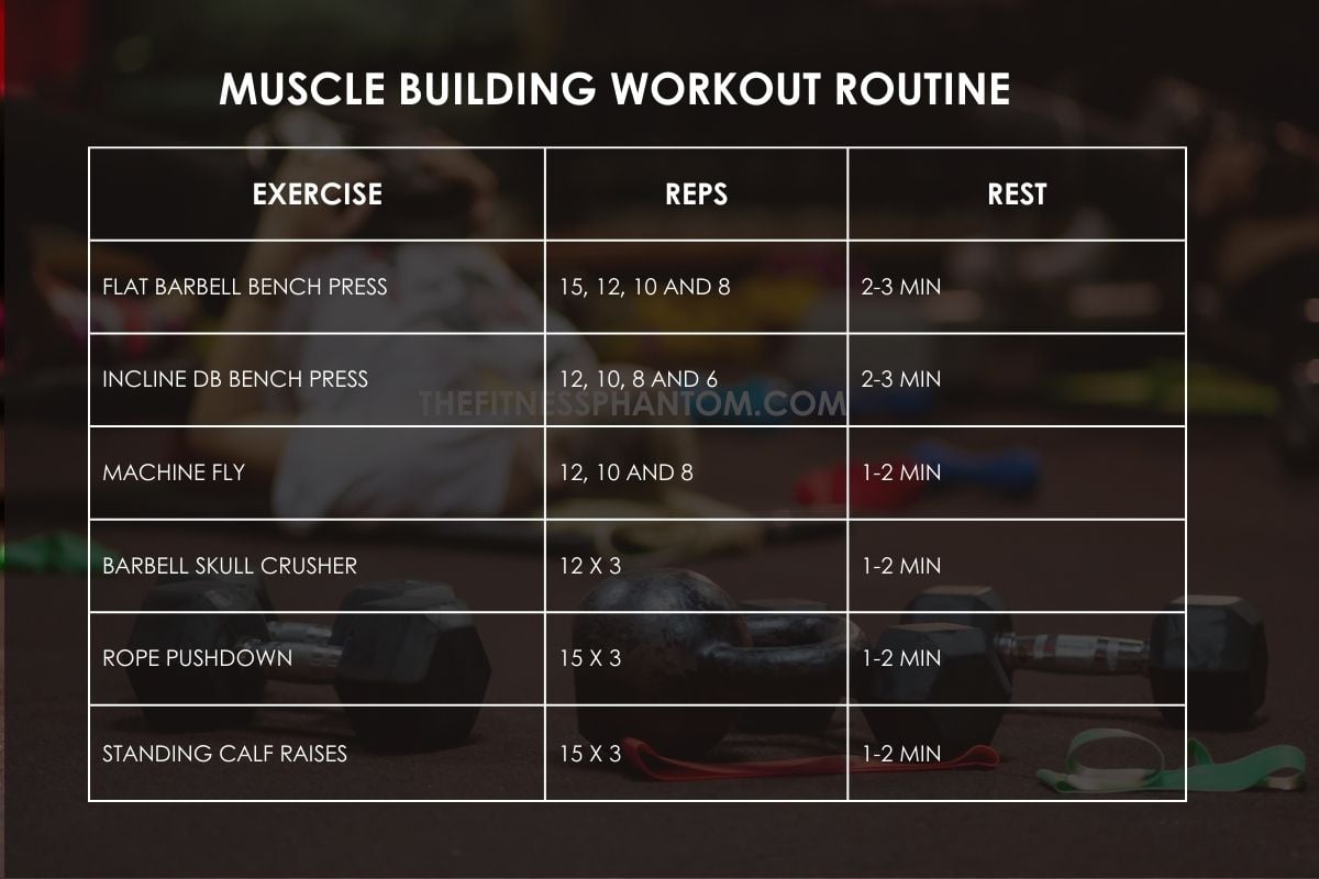 30 Day Muscle Building Workout Plan for Muscle Gain